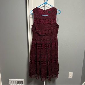 Lulus Madly In Love Plum Dress L